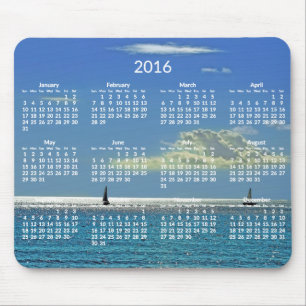 Tapis De Souris Calendrier annuel 2016 Plage de Mousepads Photo