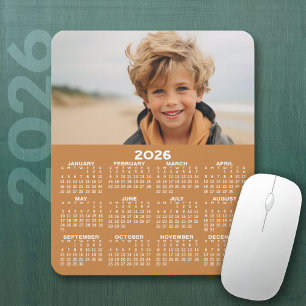 Tapis De Souris Calendrier avec photo - Vue Année verticale