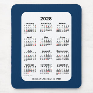 Tapis De Souris Calendrier bleu de la boîte de police de Noël 20