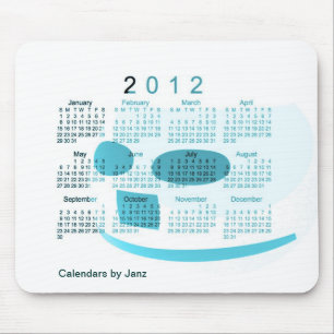 Tapis De Souris Calendrier de bureau 2012