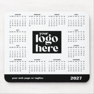 Tapis De Souris Calendrier de logo d'entreprise 2027