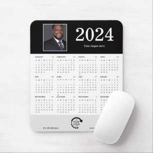Tapis De Souris Calendrier de Modern Photo Business Corporate 2024