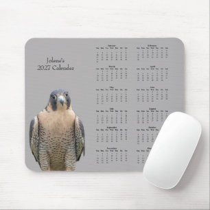 Tapis De Souris Calendrier de vol personnalisé 2027 du faucon pèle