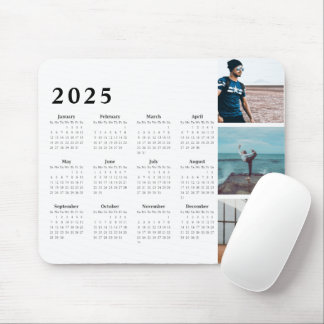 Tapis De Souris Calendrier des galeries personnalisées 2025