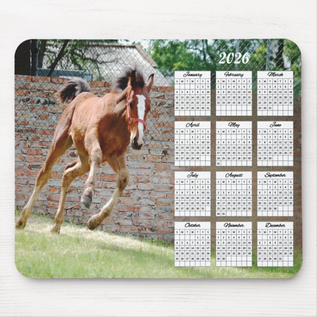 Tapis De Souris Calendrier d'exécution du Colt 2026 (Devant)