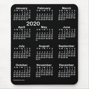 Tapis De Souris Calendrier d'impression grand format Neon White 20