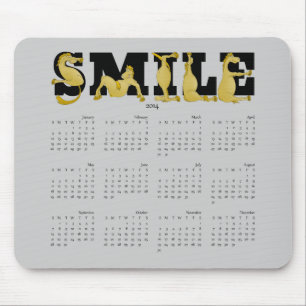 Tapis De Souris Calendrier flexible SMILE 2014