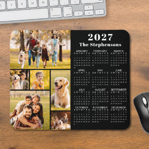 Tapis De Souris Calendrier moderne 2023 6 Collage photo Personnali