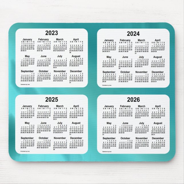 Tapis De Souris Calendrier mondial de 4 ans 2023-2026 de l'eau par (Devant)