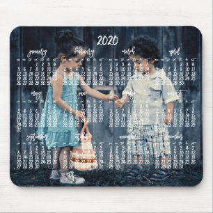 Tapis De Souris Calendrier personnalisé de la carte souris 2020