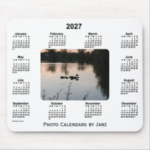 Tapis De Souris Calendrier photo du coucher du soleil 2027 par Jan