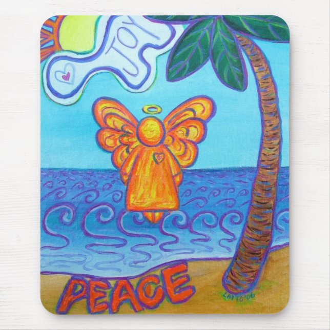 Tapis De Souris California Beach Angel Mousepad (Devant)