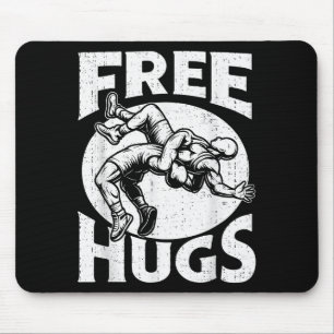 Tapis De Souris Câlins Humour de lutte drôle Lutteur Lutter Hommes