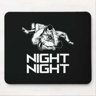 Tapis De Souris Câlins nocturnes drôles Jiu Jitsu brésilien Jujits