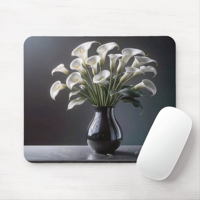 Tapis De Souris Calla Lily Bouquet (Avec souris)