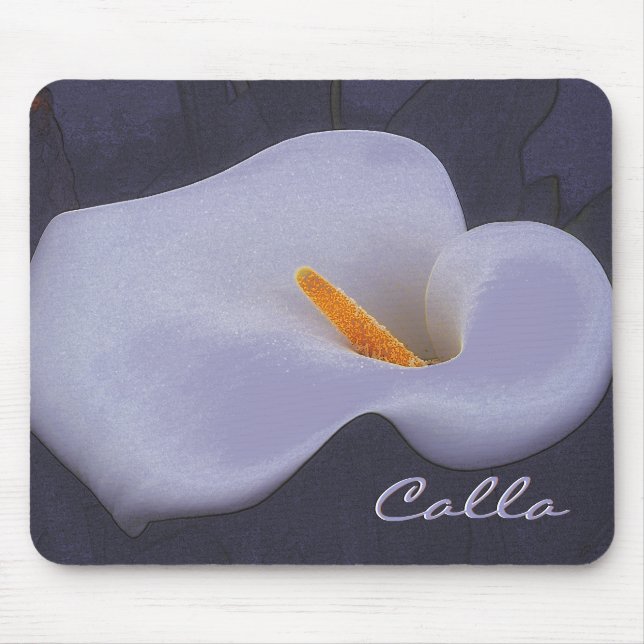 Tapis De Souris Calla Lily Illustration Mousepad (Devant)