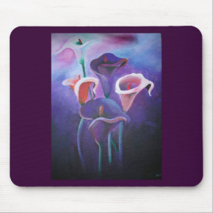Tapis De Souris Callas Violet Lilac Et Violet Art