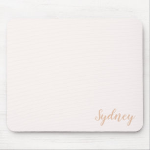 Tapis De Souris Calligraphie de nom minimaliste personnalisée Blus