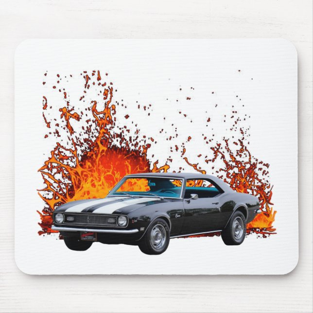 Tapis De Souris Camaro Z28 Chevy 1968 (Devant)