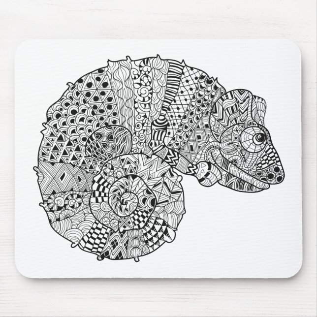 Tapis De Souris Caméléon inspiré 2 (Devant)