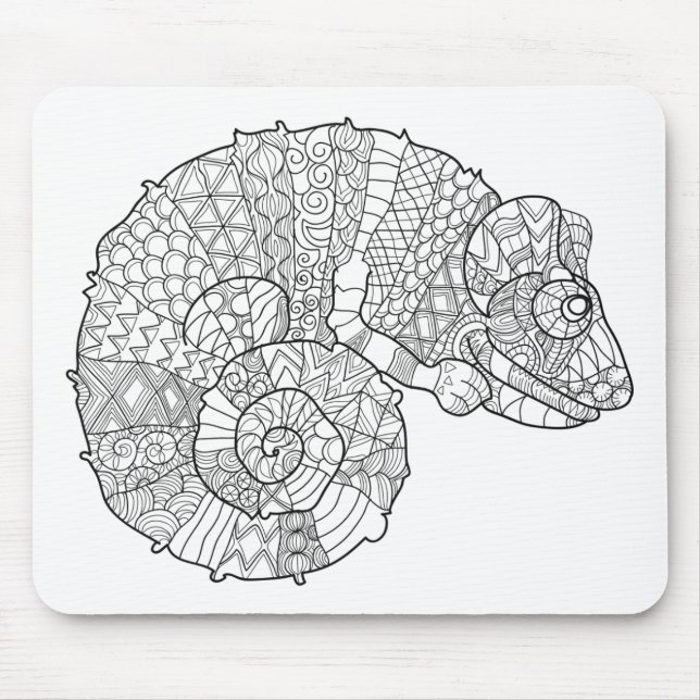 Tapis De Souris Caméléon Zendoodle (Devant)