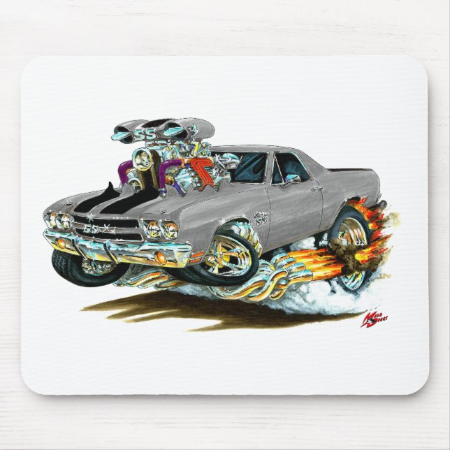 Tapis De Souris Camion 1970 Gris-Noir d'EL Camino (Devant)