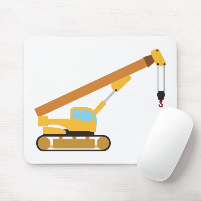 Tapis De Souris Camion de construction de grue (Avec souris)