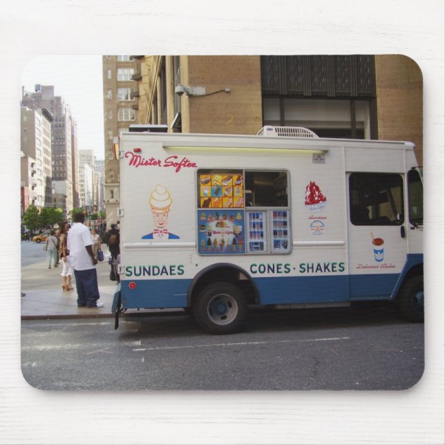 Tapis De Souris Camion de crème glacée de NYC (Devant)