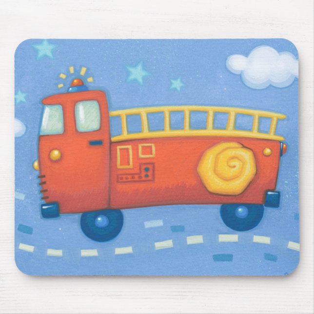 Tapis De Souris Camion de pompiers (Devant)