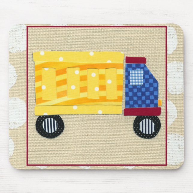 Tapis De Souris Camion de vidage pour enfants par Chariklia Zarris (Devant)