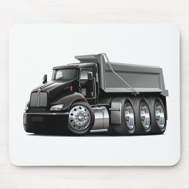 Tapis De Souris Camion Noir-Gris de Kenworth T440 (Devant)