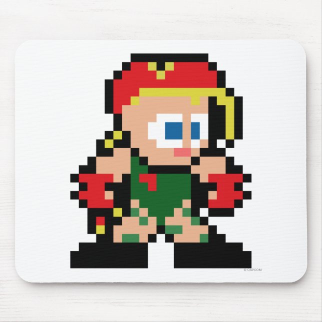 Tapis De Souris Cammy à 8 bits (Devant)