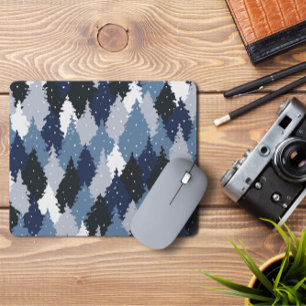 Tapis De Souris Camo de la forêt bleue   Camo Forest Mousepad