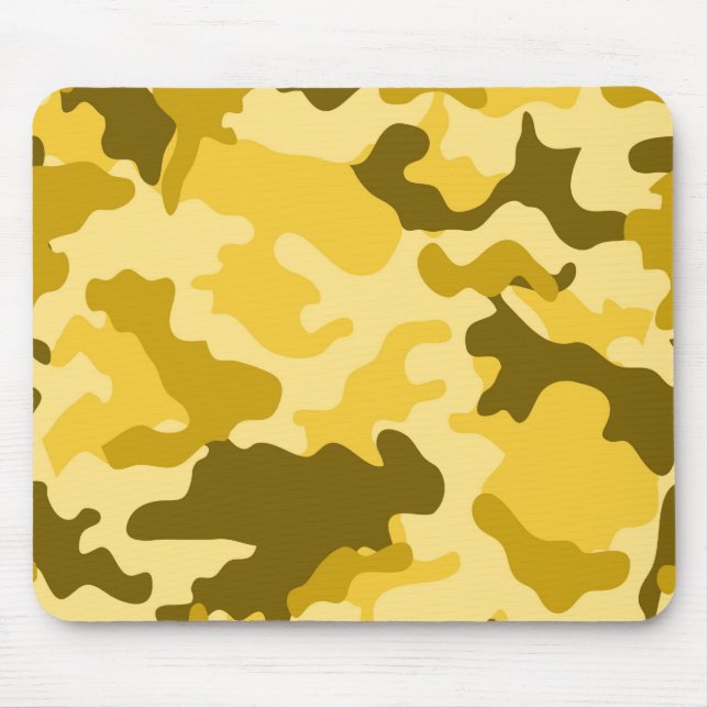 Tapis De Souris Camo jaune Mousepad (Devant)
