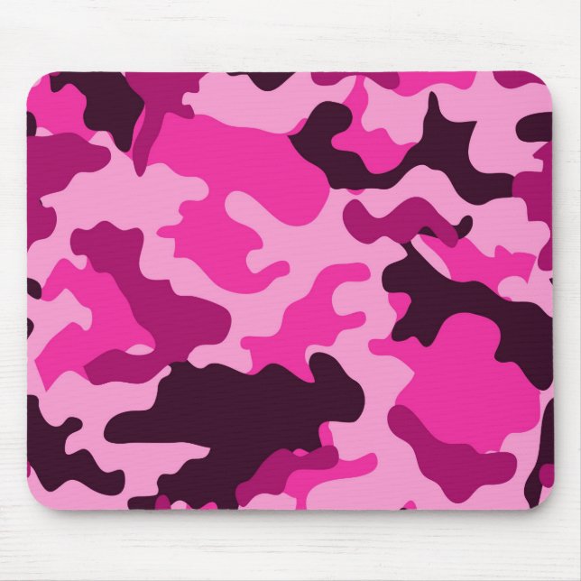 Tapis De Souris Camo rose Mousepad (Devant)