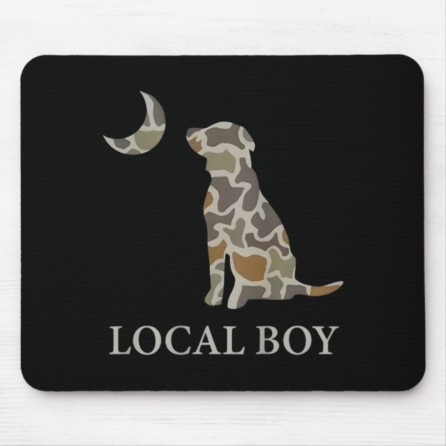 Tapis De Souris Camo Southern Local Boy Duck Hunting Black Lab Out (Devant)