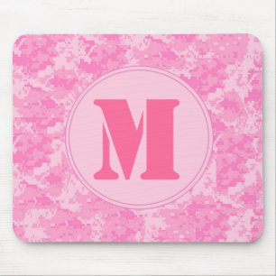 Tapis De Souris Camouflage Camouflag de l'ACU rose Monogramme Sour