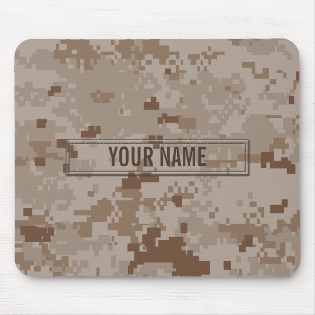 Tapis De Souris Camouflage de désert de Digitals personnalisable (Devant)