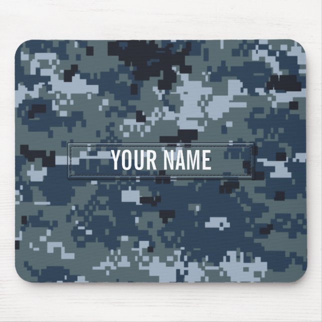Tapis De Souris Camouflage de la marine NWU personnalisable (Devant)