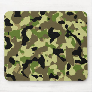 Tapis De Souris Camouflage Khaki Commando Camo Game Mousepad