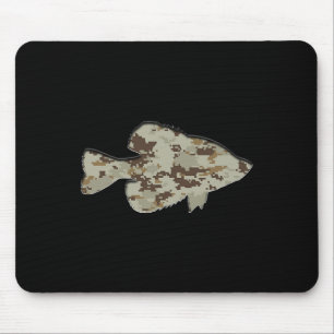Tapis De Souris Camouflage Pan Poisson Silhouette Camo numérique C