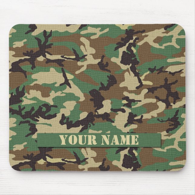 Tapis De Souris Camouflage personnalisé Mousepad de région boisée (Devant)