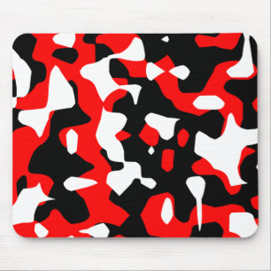 Tapis De Souris Camouflage rouge rétro des années 80 de Corey Tige