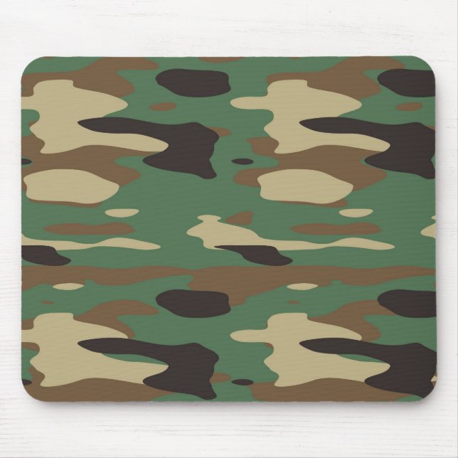 Tapis De Souris Camouflage vert Mousepad (Devant)