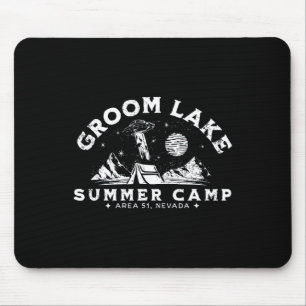 Tapis De Souris Camp d'été de Groom Lake - Drôle de Zone 51 Alien