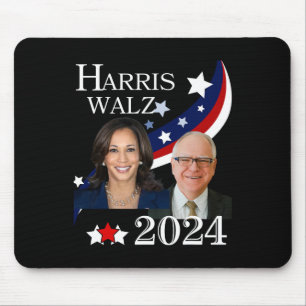 Tapis De Souris Campagne de l'élection présidentielle de Walz 2024