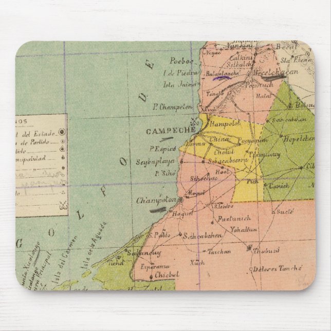 Tapis De Souris Campeche, Mexique (Devant)