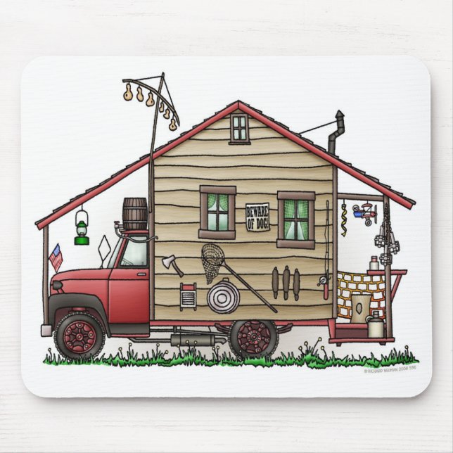 Tapis De Souris Campeur Mousepads de montagnard de plouc (Devant)