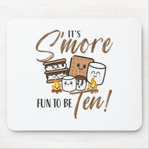 Tapis De Souris Campfire de 10e anniversaire Marshmallow C'est enc