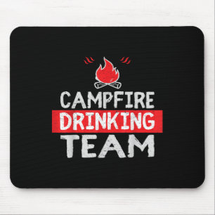 Tapis De Souris Campfire Drague Team Funny Camping Cadeau
